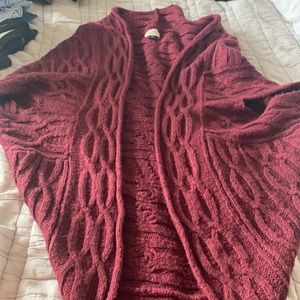 Oversized open sweater